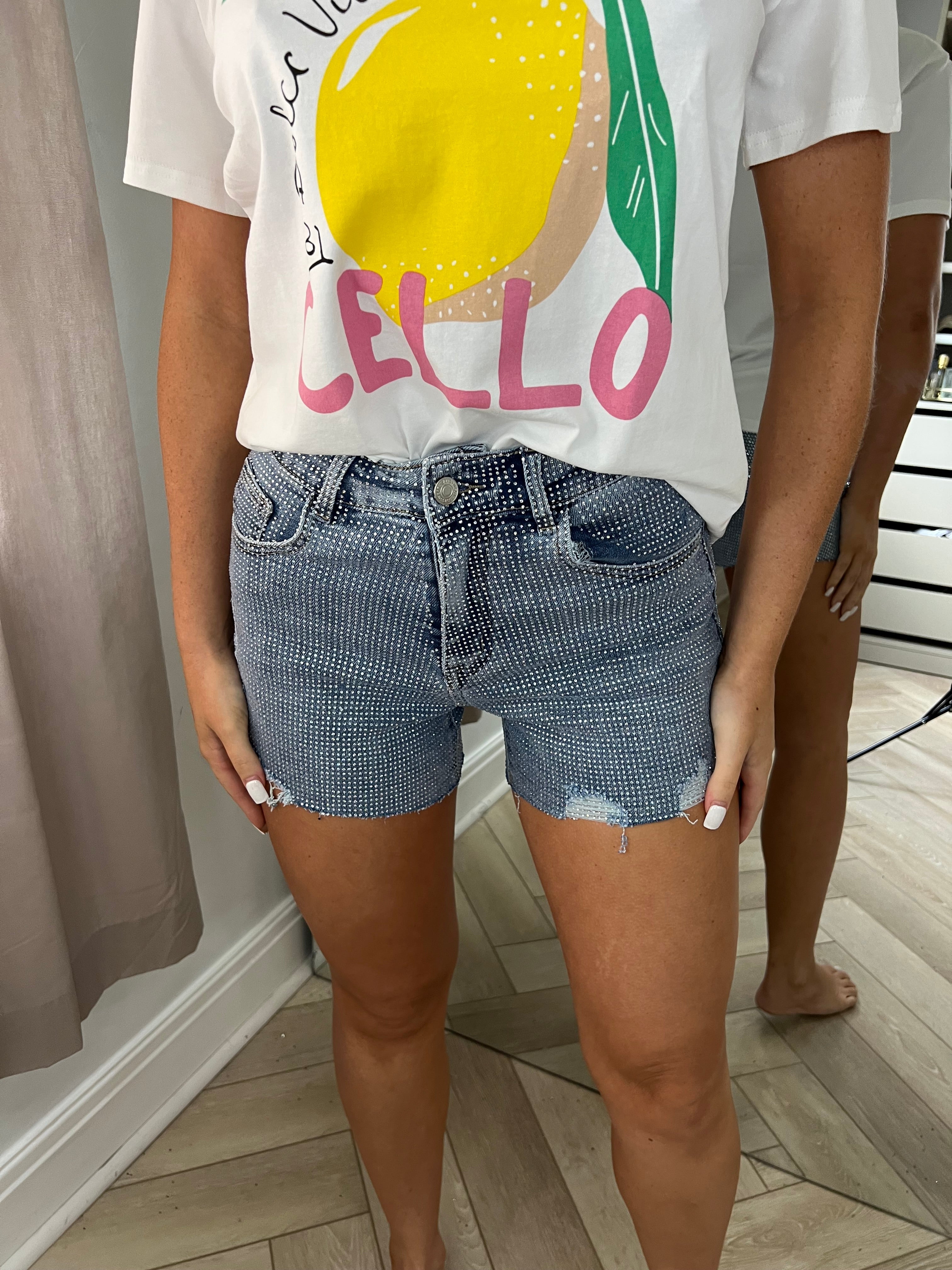 NIGHT SHINE: Shorts Gioiello Alta Rifrazione