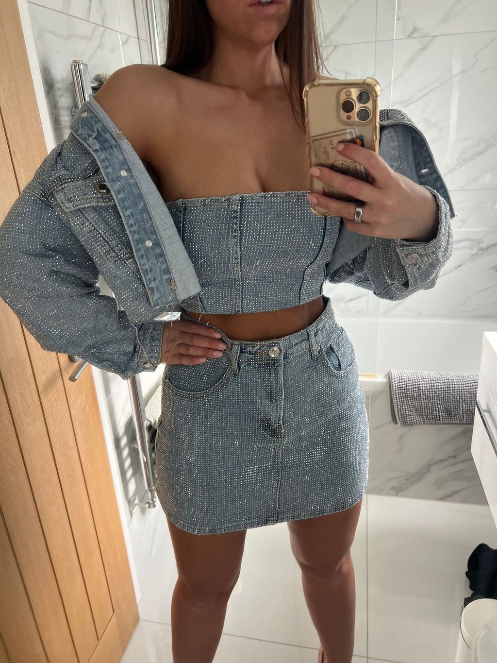 Mini Gonna Luxury Light Blue