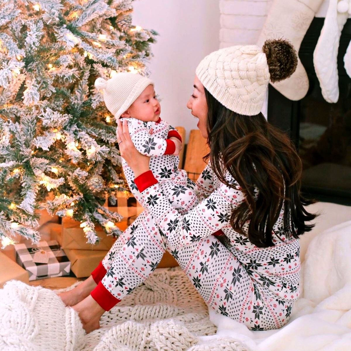 Family Christmas Pyjamas – Red and Black Check Pattern