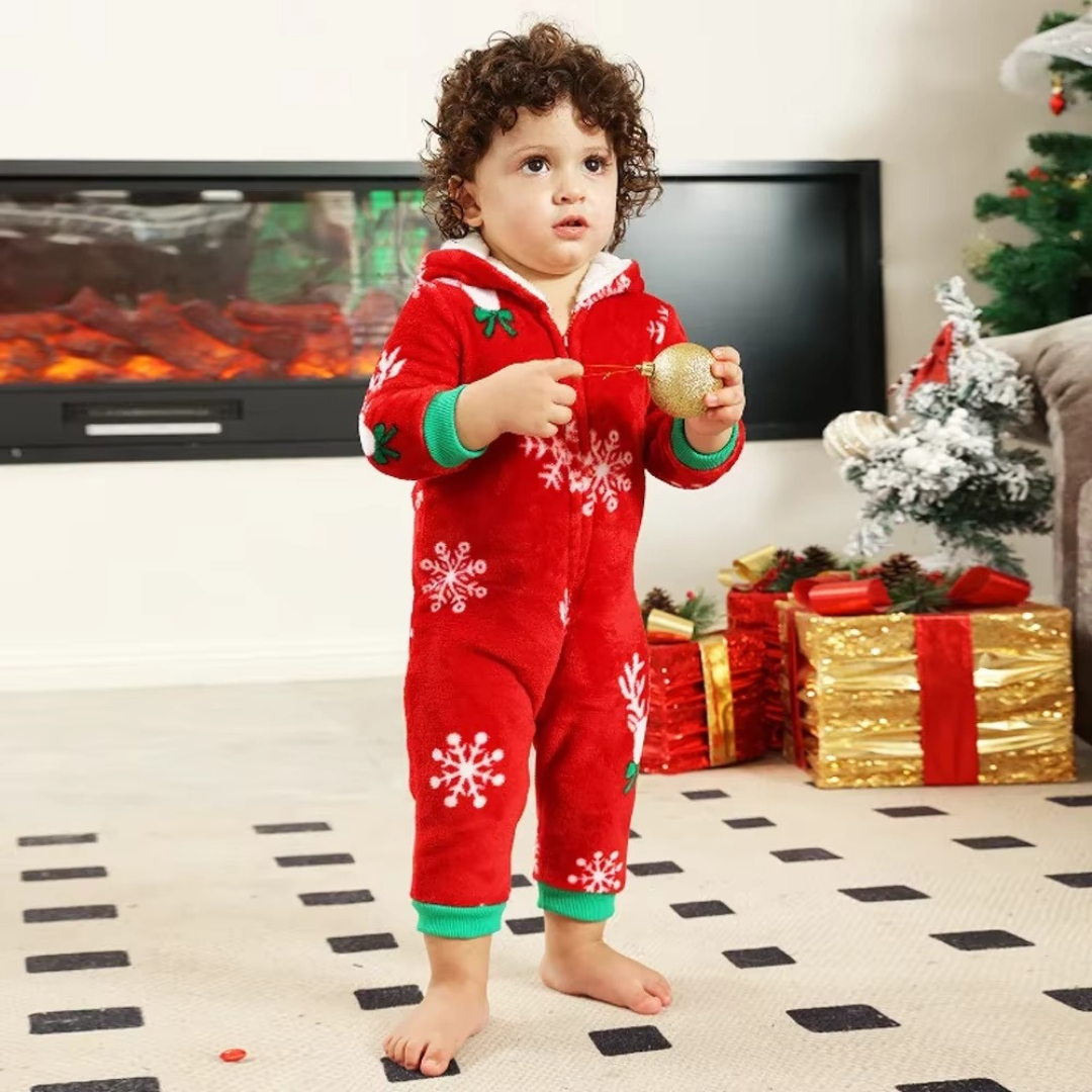 Cozy Christmas Family Pyjamas – Red &amp; White Holiday Edition