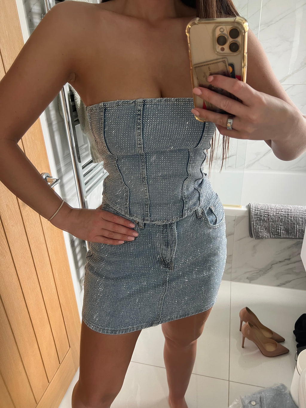 Mini Gonna Luxury Light Blue