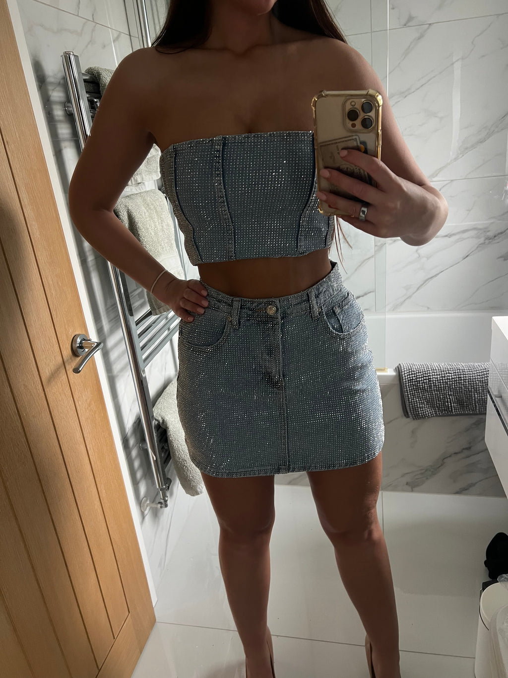 Mini Gonna Luxury Light Blue