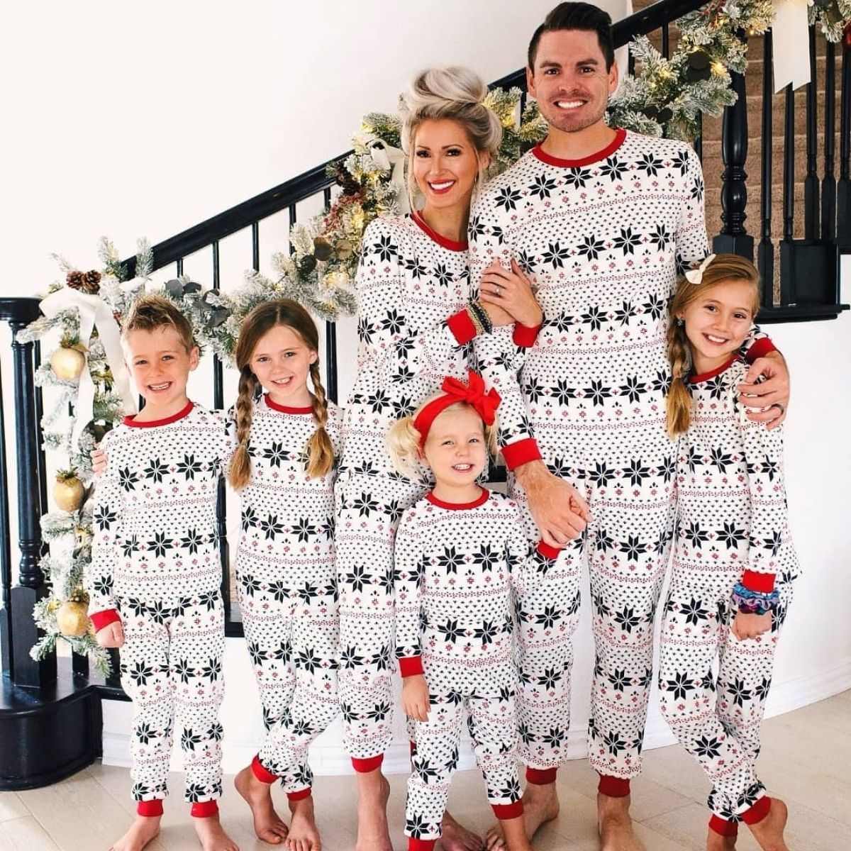 Family Christmas Pyjamas – Red and Black Check Pattern