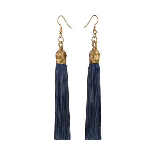 Aura Boho-Chic: Orecchini a Cascata con Frange Silk