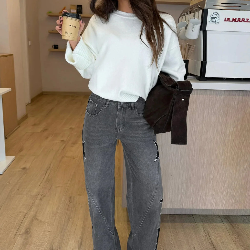 STELLAR PATH: I Nuovi Jeans Regular con Dettagli Stella