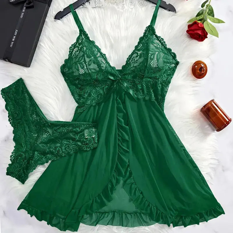 Sexy night dress with matching G-string