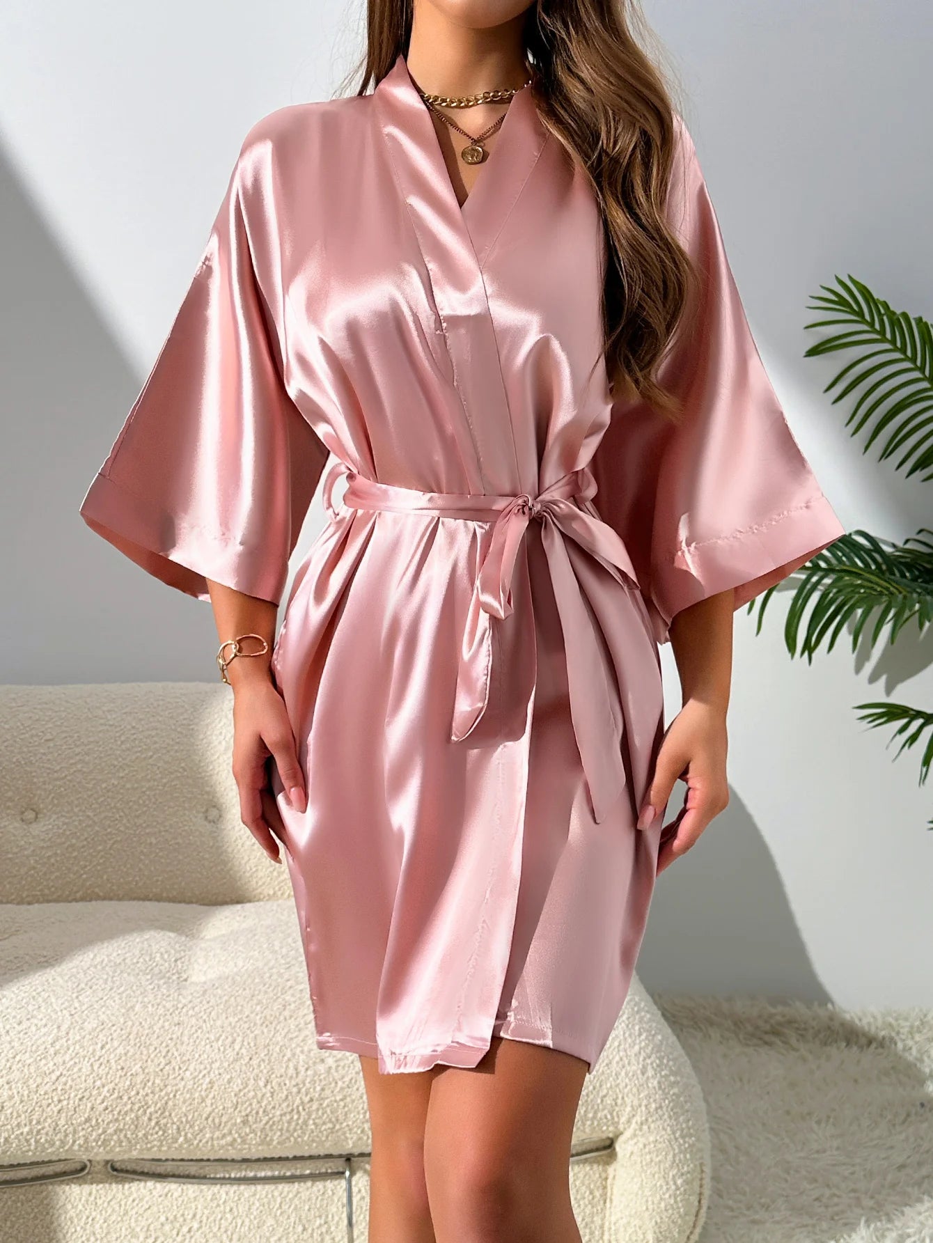 Christmas Night Satin & Lace Set