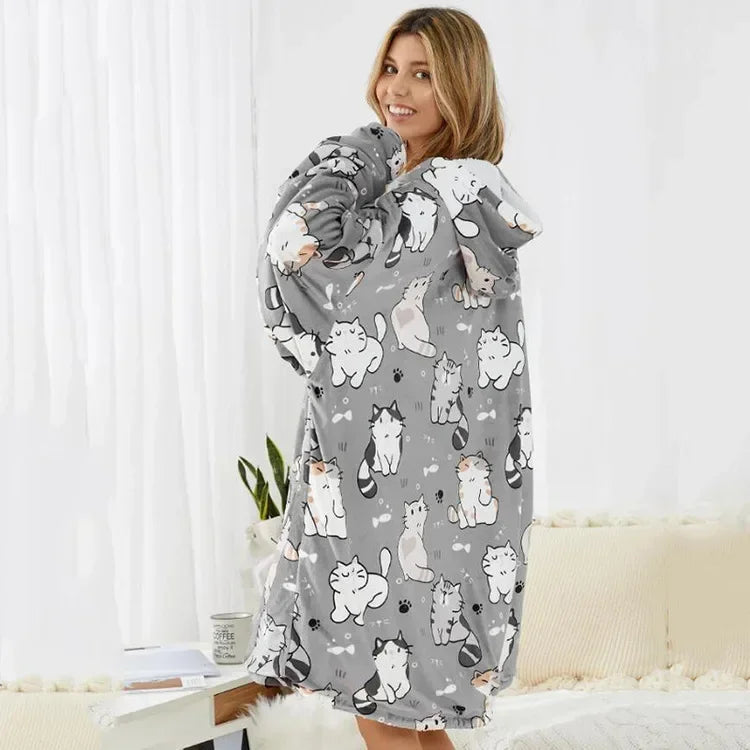 NEW! Ultra-Soft Super Warm Blanket Hoodie – Ultimate Winter Comfort