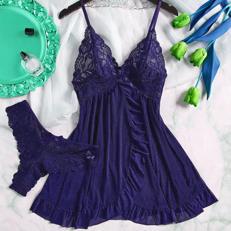 Sexy night dress with matching G-string