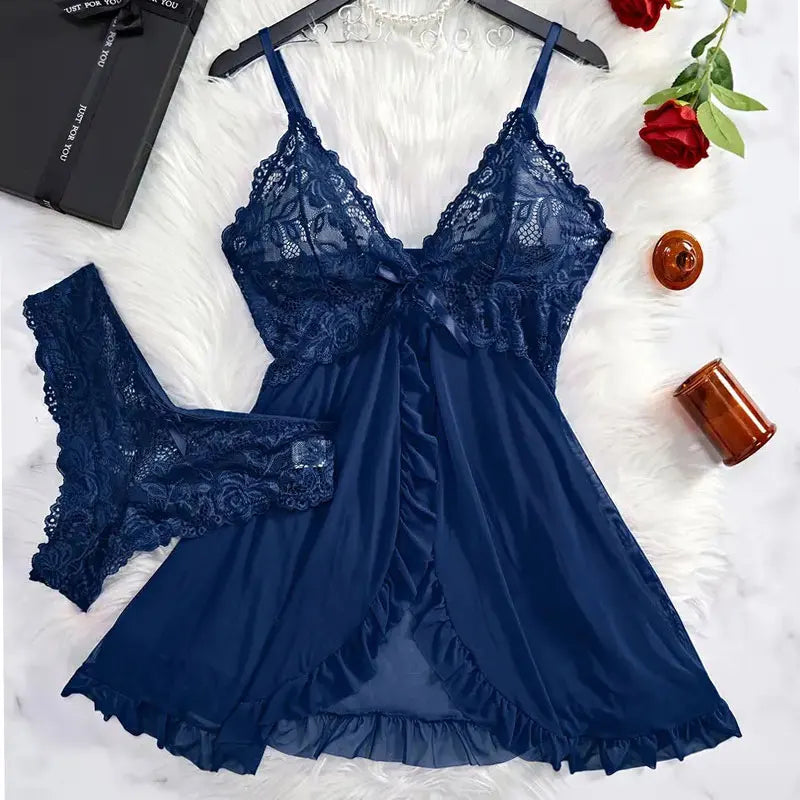 Sexy night dress with matching G-string