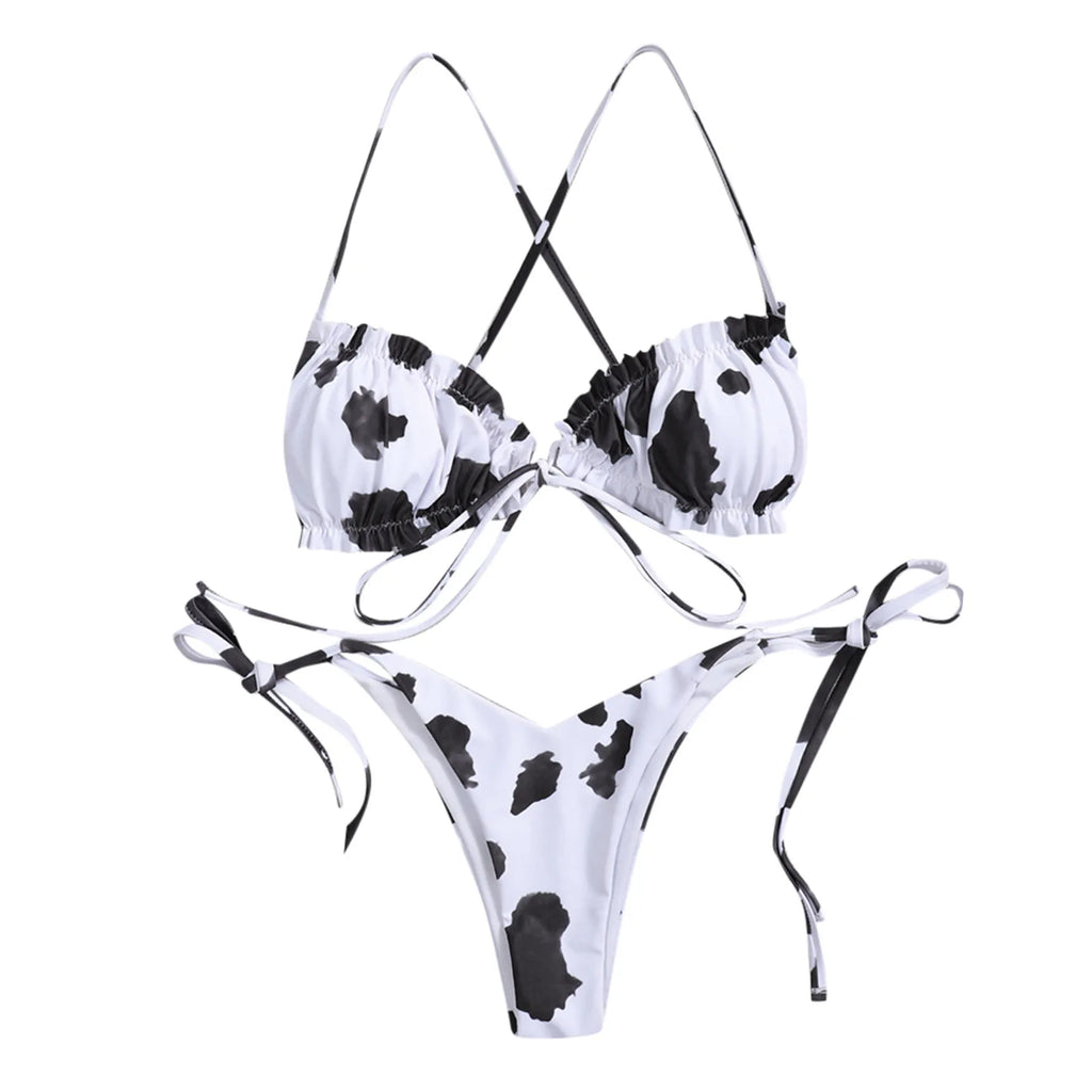 "Sexy Brazilian Bikini with Butterfly + Camouflage"