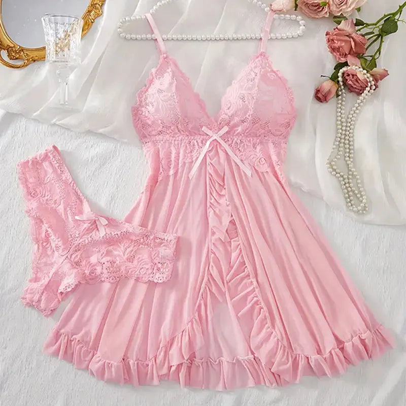 Sexy night dress with matching G-string