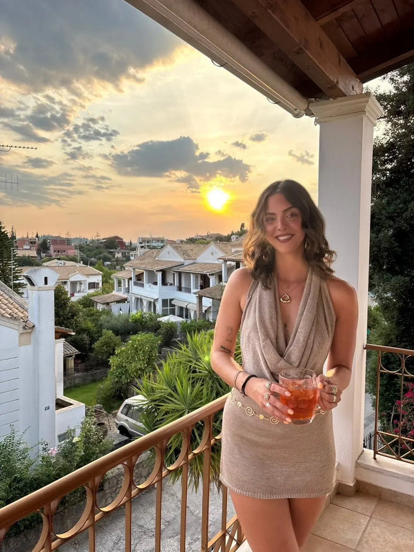 Elegante Abito Mare Estivo