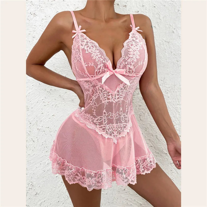 Sheer babydoll with irresistible design
