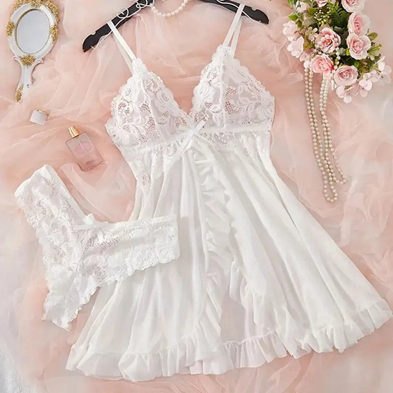 Sexy night dress with matching G-string