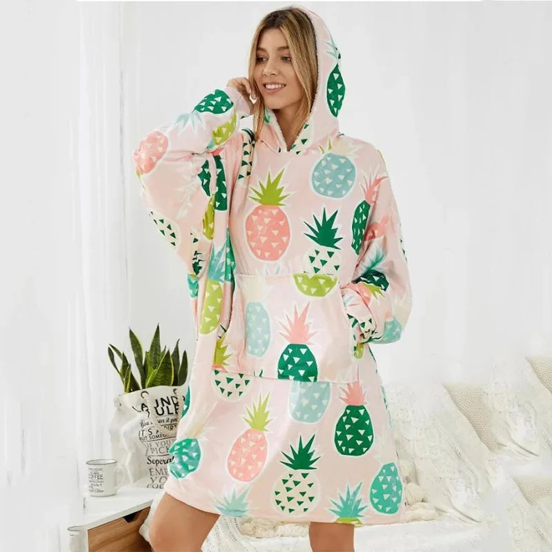 NEW! Ultra-Soft Super Warm Blanket Hoodie – Ultimate Winter Comfort