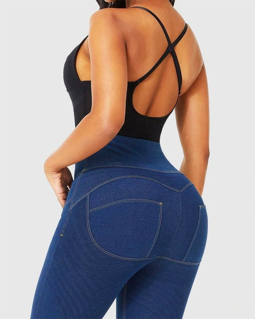 Deep V Neck Shaping Thong Bodysuit