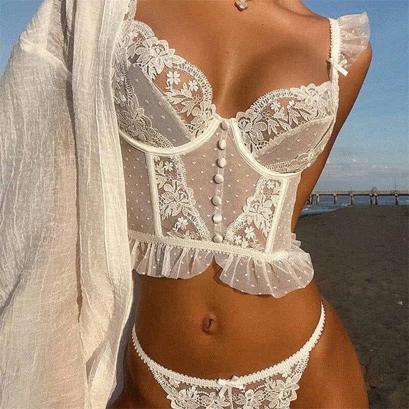 Midnight Desire – Black Lace Set