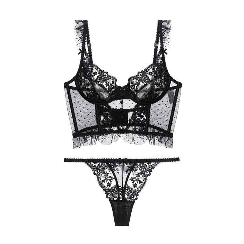 Midnight Desire – Black Lace Set